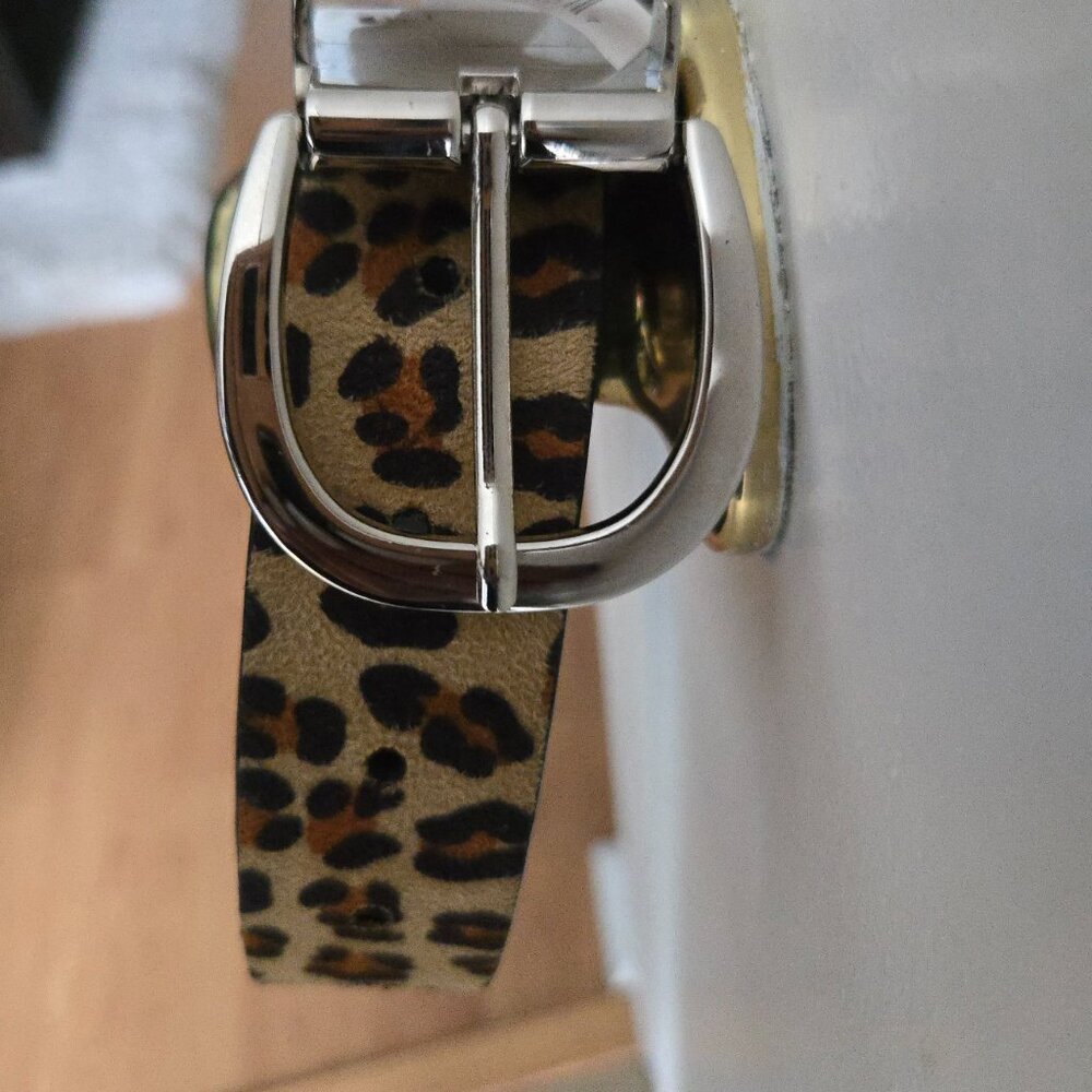 Reversible Animal Print/Black Belt NWT